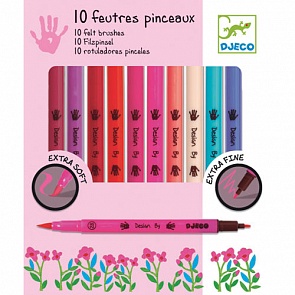 Фломастеры двухсторонние, 10 шт. (Djeco, 08802k)